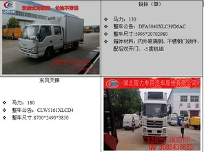 北流冷藏車價格解析及專用汽車銷售指南